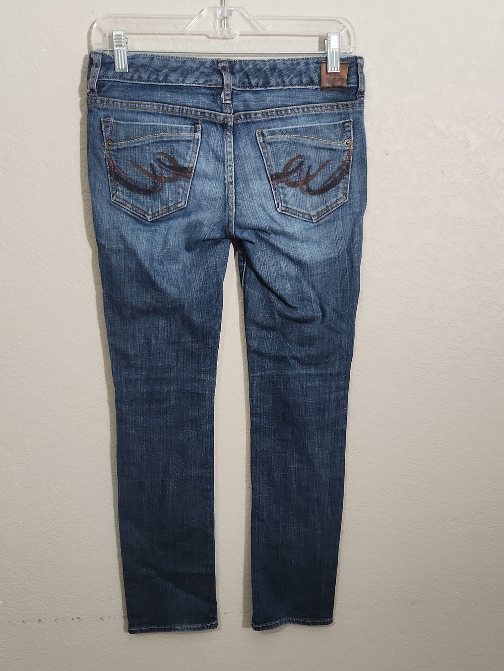 X2 Jeans Skinny Blue Size 0 Short Pocket Embroidery